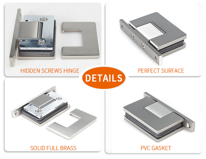 T shape shower door hinge