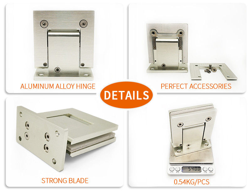 wall mount shower door hinge