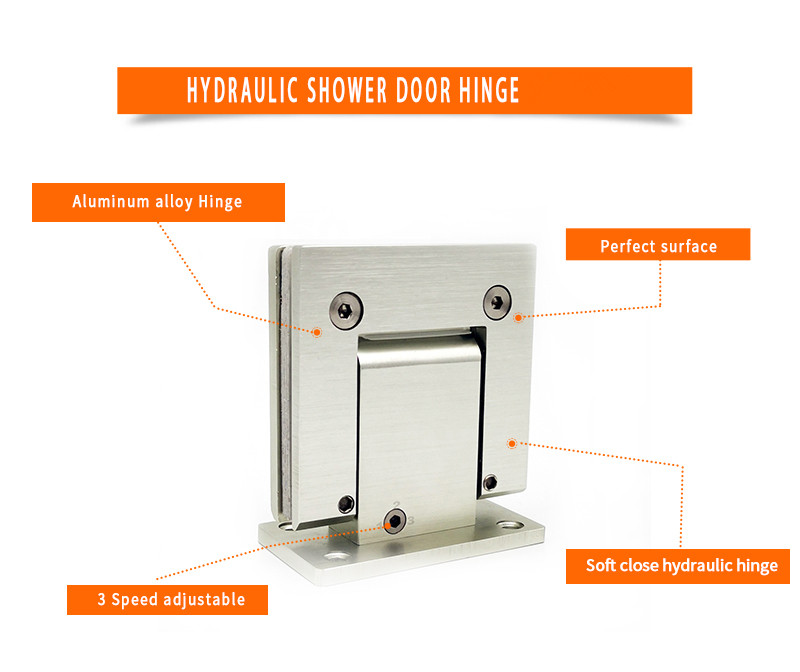 glass to wall shower door hinge