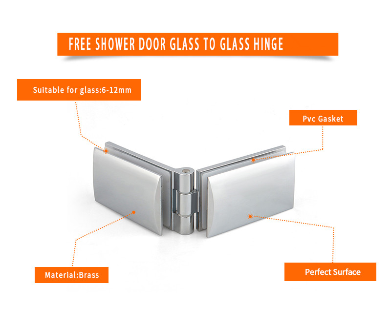 glass shower door hinges hardware