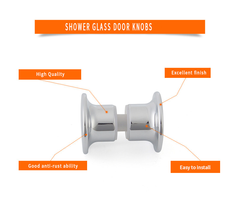 double sided shower door knob