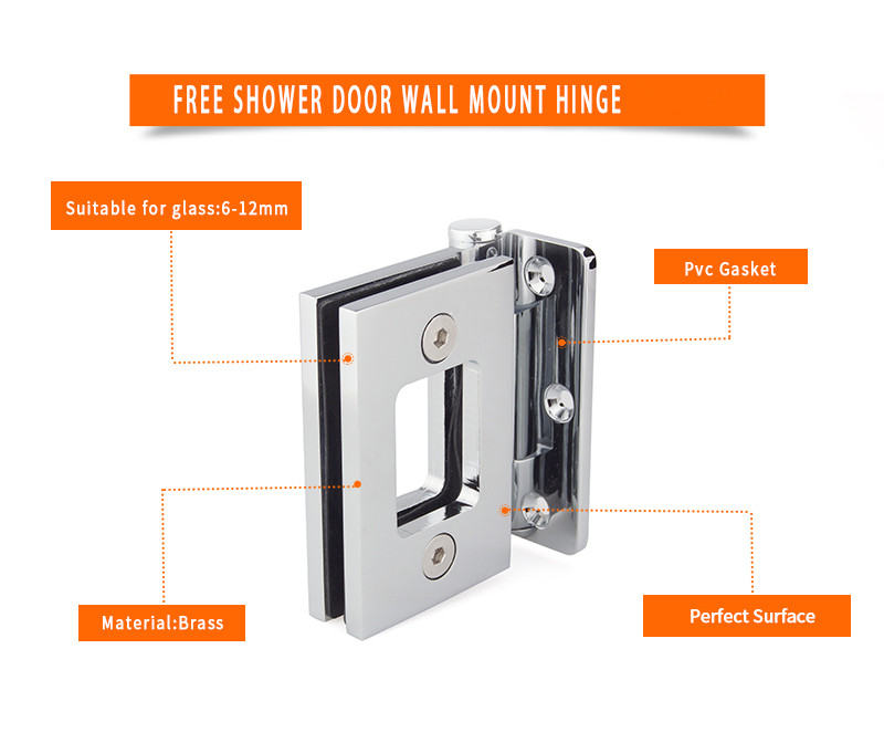 shower door hinges 180 degree