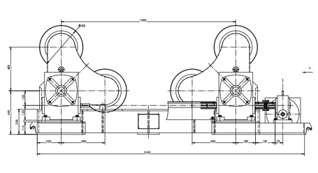 40T Self Aligning Welding Rotator