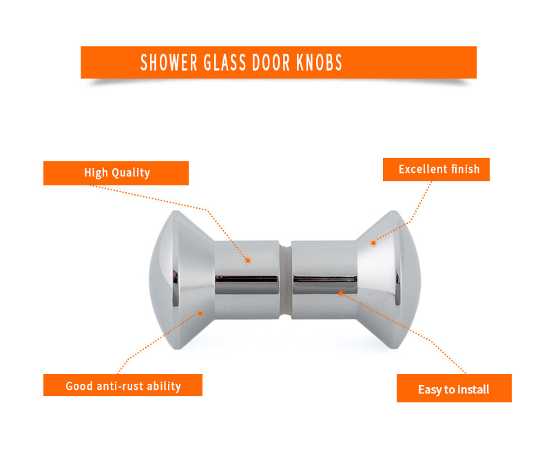 glass shower door knob