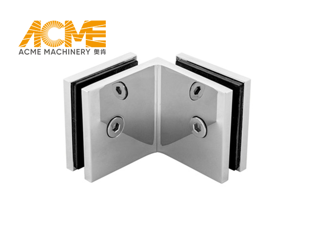 90 degree Square Glass Shower Door Brackets