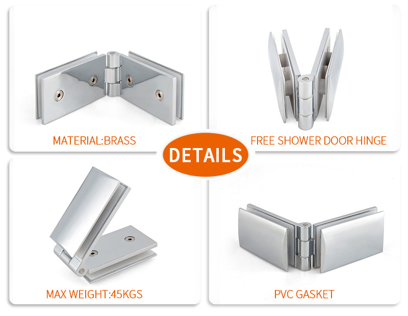 hydraulic shower door hinge