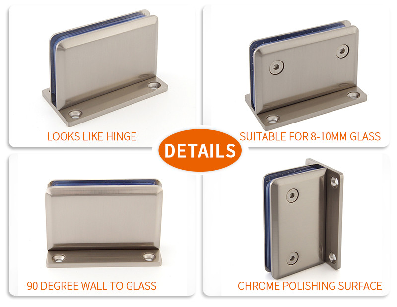 wall mount shower door hinge