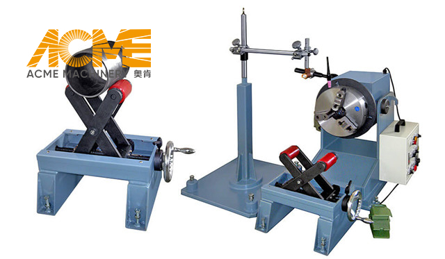 Light Pipe Welding Positioner with Small Turning Rolls