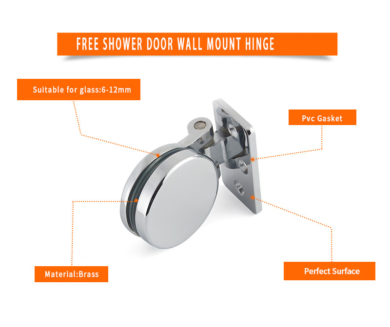 corner shower door hardware