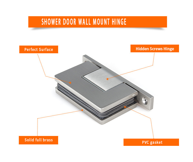 frameless hinged shower door