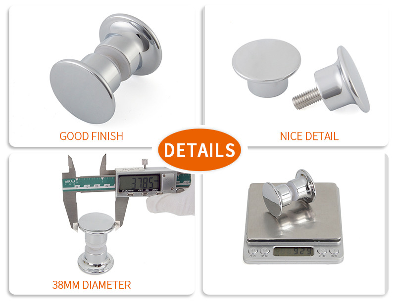round shower door handle